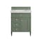 James Martin Vanities Brittany 30in Single Vanity, Smokey Celadon w/ 3 CM Eternal Jasmine Pearl Top 650-V30-SC-3EJP - alternate 6